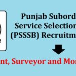 The Punjab Subordinate Service Selection Board (PSSSB)