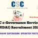 The CSC e-Governance Services India (UIDAI) Recruitment Apply 2025