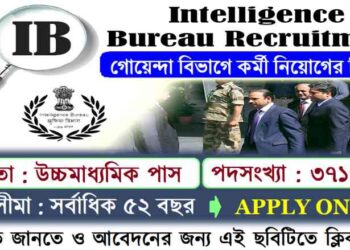 The Intelligence Bureau (IB), 3717 Posts Recruitment Apply 2025