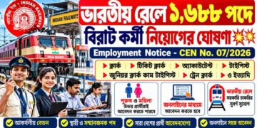Railway RRB (Railway Recruitment Board) – 1,688 Posts Recruitment Apply 2026